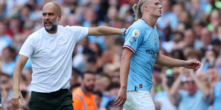 Guardiola: Haaland’ı Messi’nin rekorunu kırmasın diye oyundan aldım